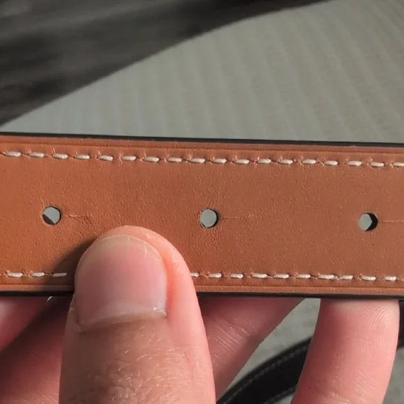 Tory Burch Brown Leather Belt with Gold Buckle - Picture 6 of 10